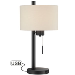 Wade Logan® Jenn Metal USB Table Lamp & Reviews | Wayfair