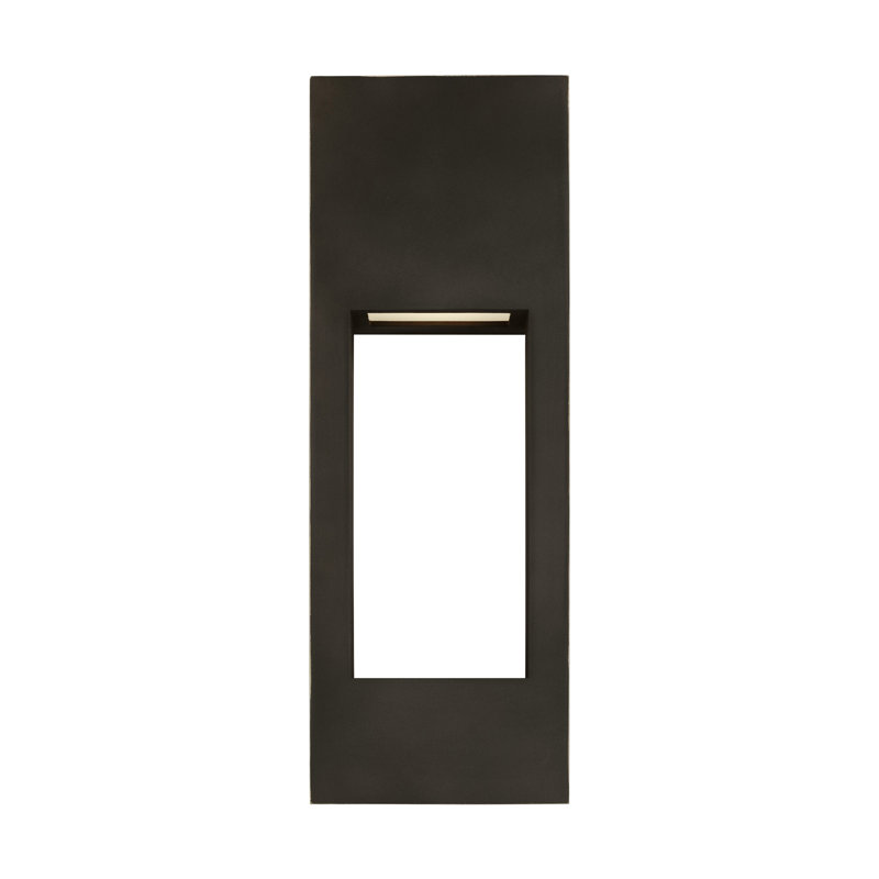 Testa LED Outdoor Flush Mount, Antique Bronze, 16" H x 5.75" W x 5.75" D