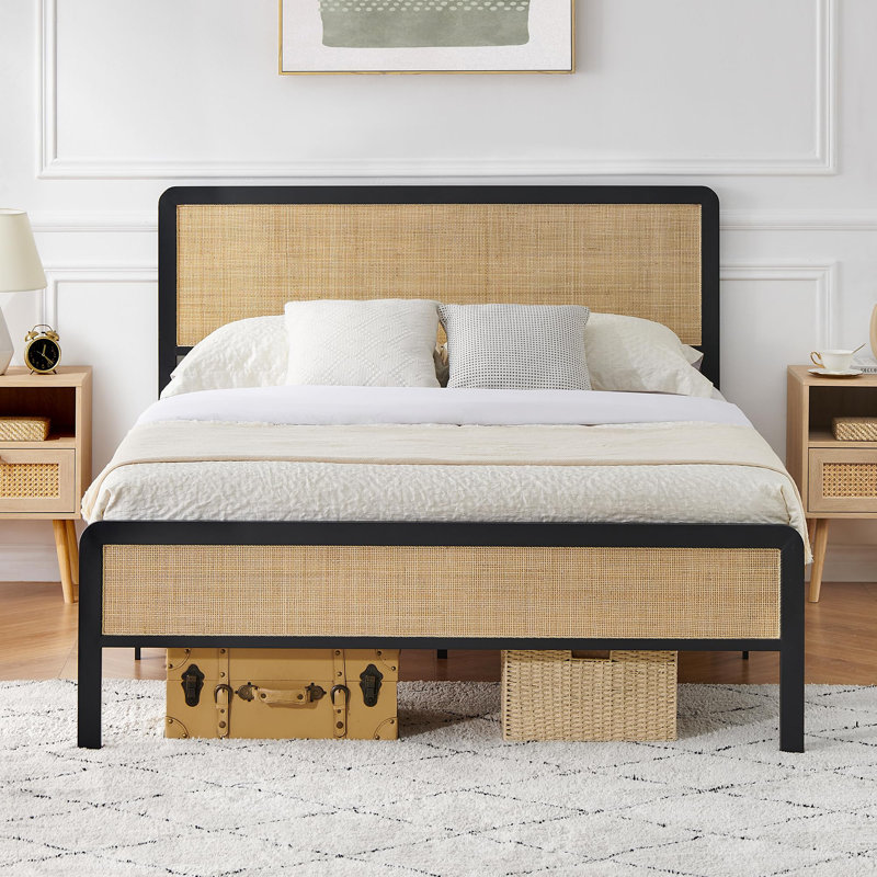 Upholstered Platform Bed, Full XL