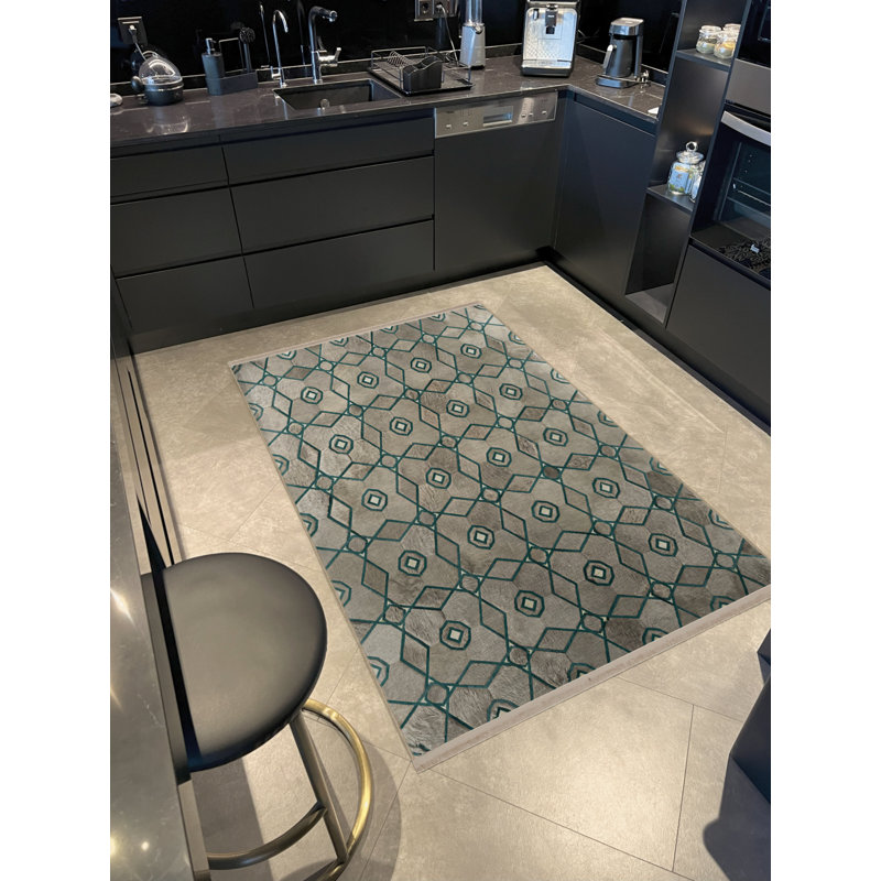 Tapis rectangulaire Vittorina, Tapis de couloir 4 pi x 9 pi 11 po