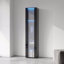 Armoire latérale avec lampe à bande en aluminium, avec grand espace de rangement