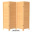 6 Ft. Tall Adjustable Shutter Room Divider White 3 Panel-1995893440-1995893441
