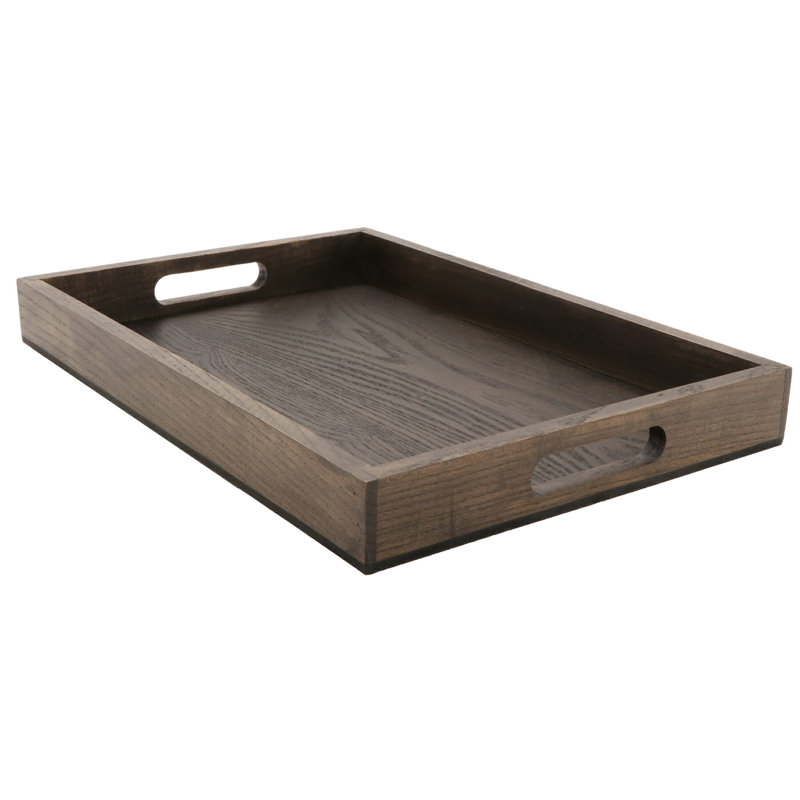 Taproot Wood Tray, 1.75" H x 11" W x 16.25" D