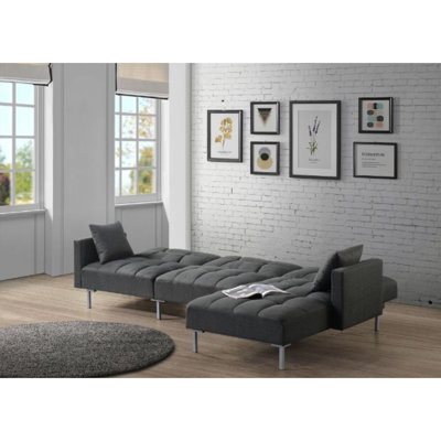 Canapé modulaire réversible avec 2 coussins Chazton