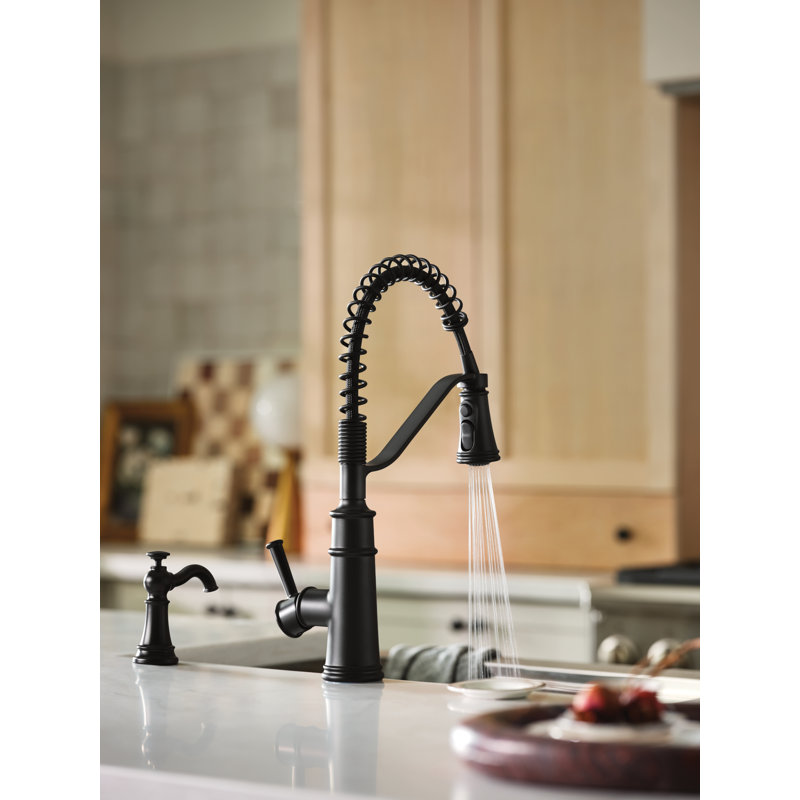 Robinet de cuisine Moen Belfield, Noir mat