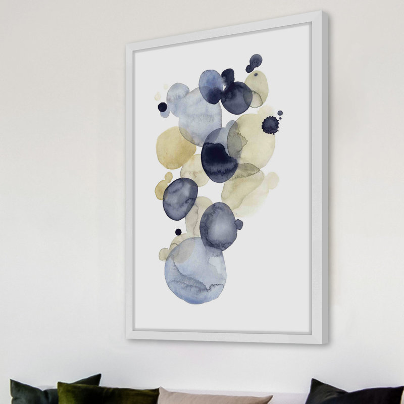 « astéroïde dérivation ii », reproduction d’art encadrée, H 18 po x l 12 po x P 1,5 po