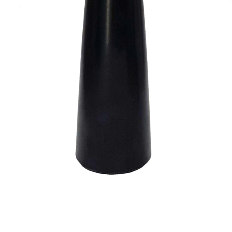 Porte-bougie décoratif décoratif, base en marbre noir effilé de 11 pouces