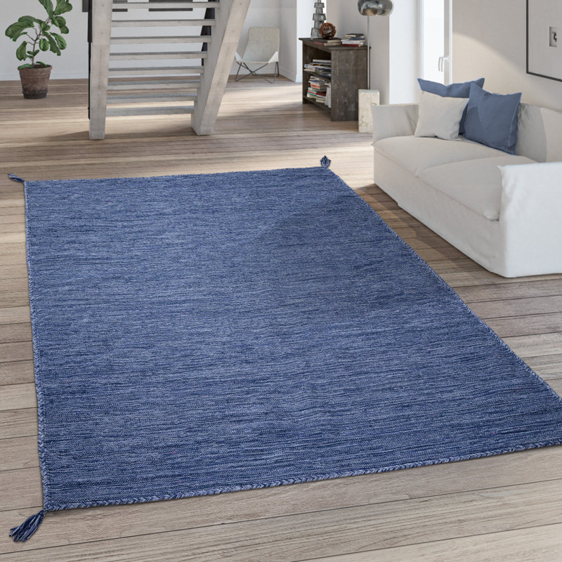Lanz Rectangle Cotton Area Rug, Rectangle 240 x 340cm