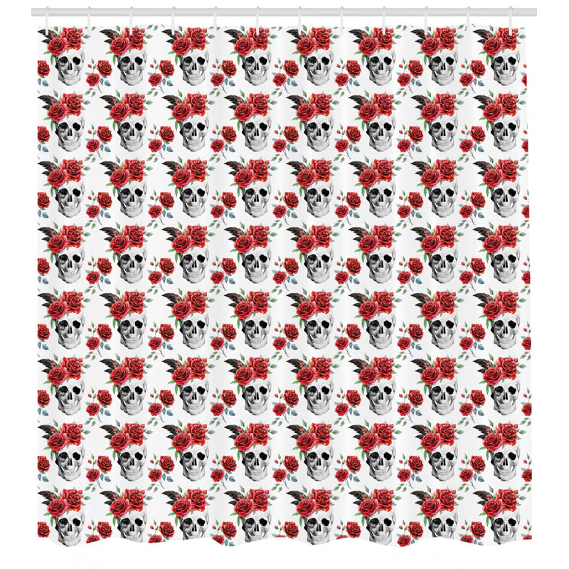 Shower Curtain with Hooks Included, 75" H x 69" W