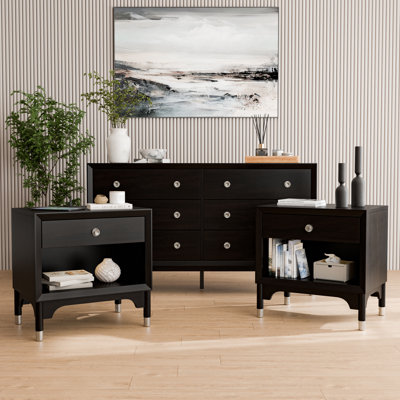 Ensemble de tables de chevet et commode 3 pièces Oberlander