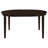 Cappuccino Oval Dining Table with Leaf Extension