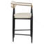 Chaise de comptoir revêtue de tissu (ensemble de 2)-513482356