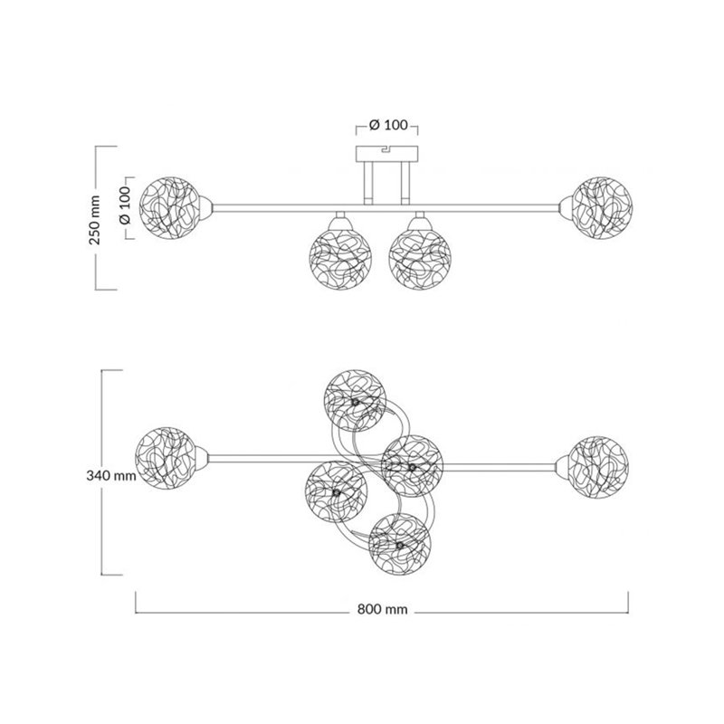 Pawlak Semi Flush Mount, Polished Chrome