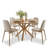 Cleckley 4-Person Dining Set with Round Table-98980722
