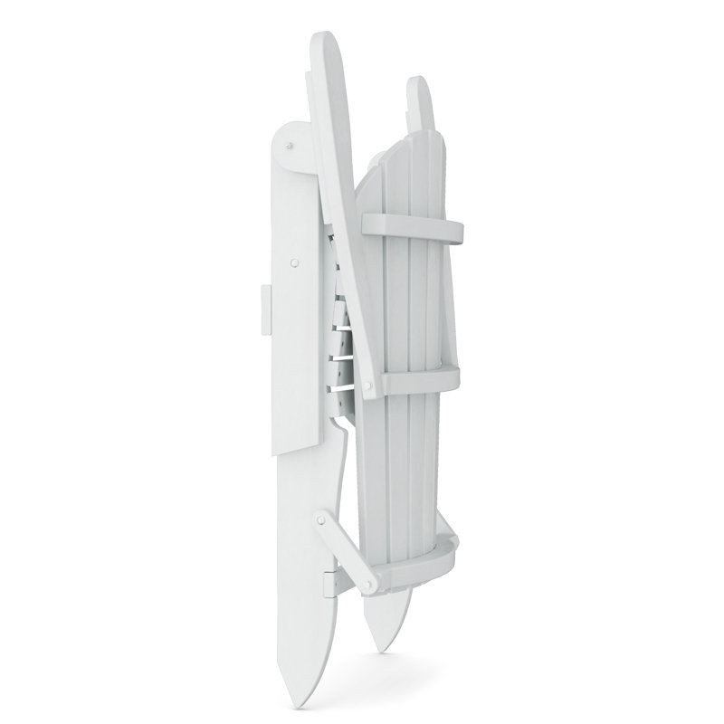 Heritage Folding Adirondack Chair, White