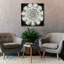  «Abstract Rosette 4» par Chariklia Zarris, art mural sur toile, 37 po x 37 po