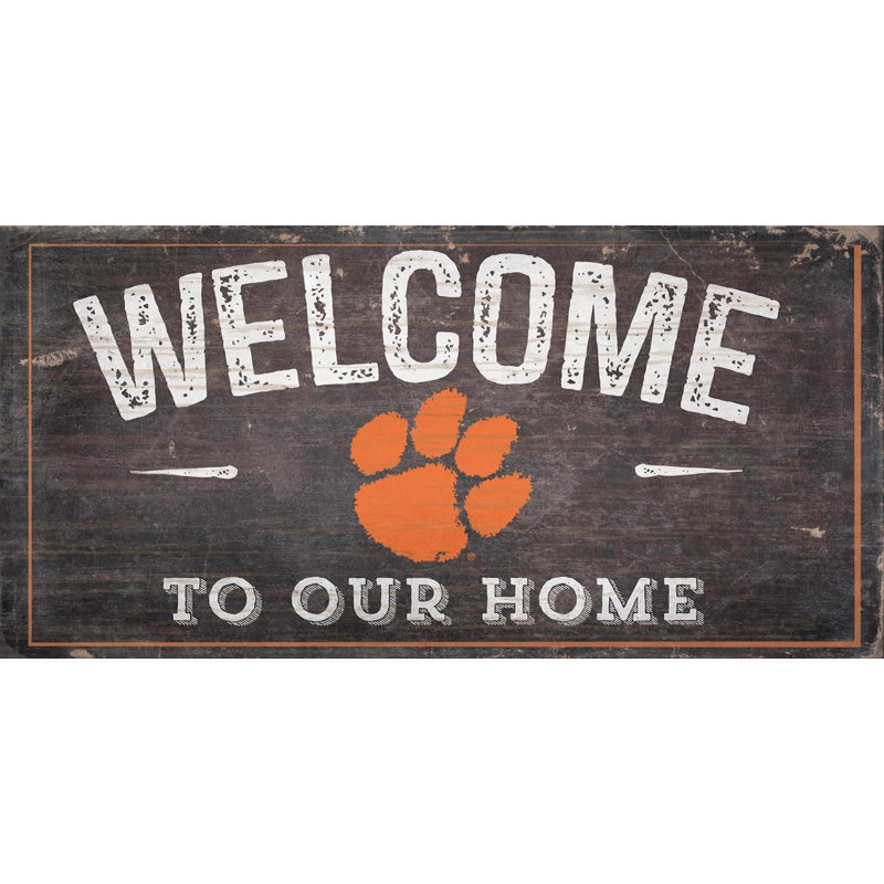 Décoration murale ncaa welcome, Tigers de l'Université Clemson
