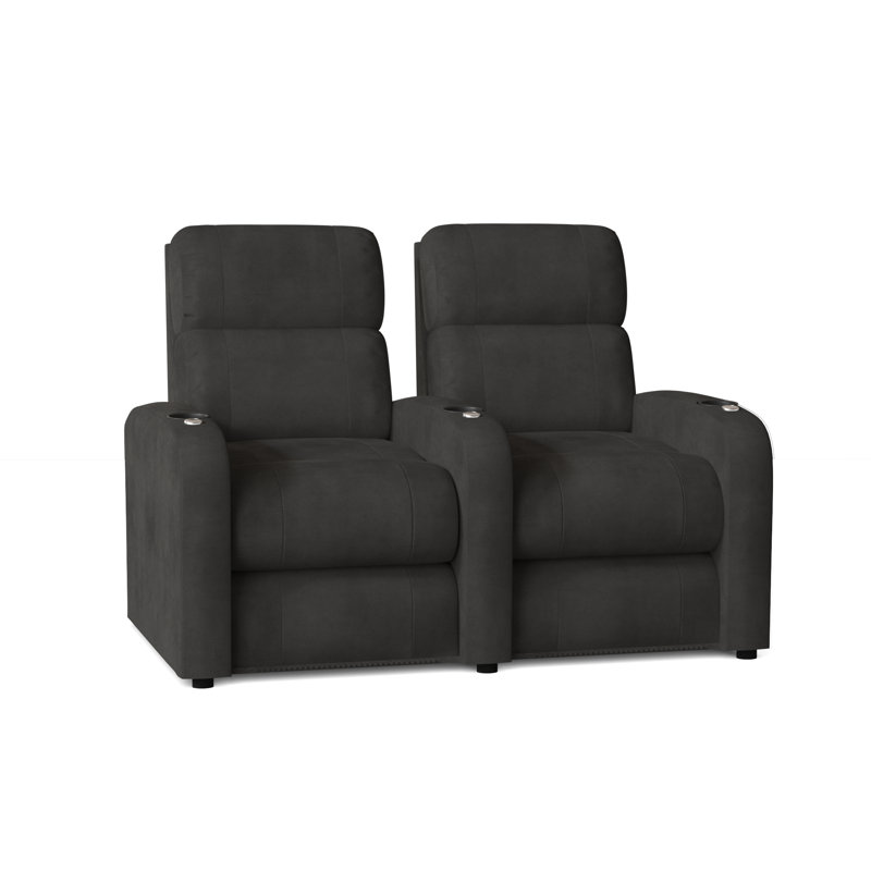 Fauteuil de cinéma (rangée de 2), Anthracite Smartsuede, Électrique