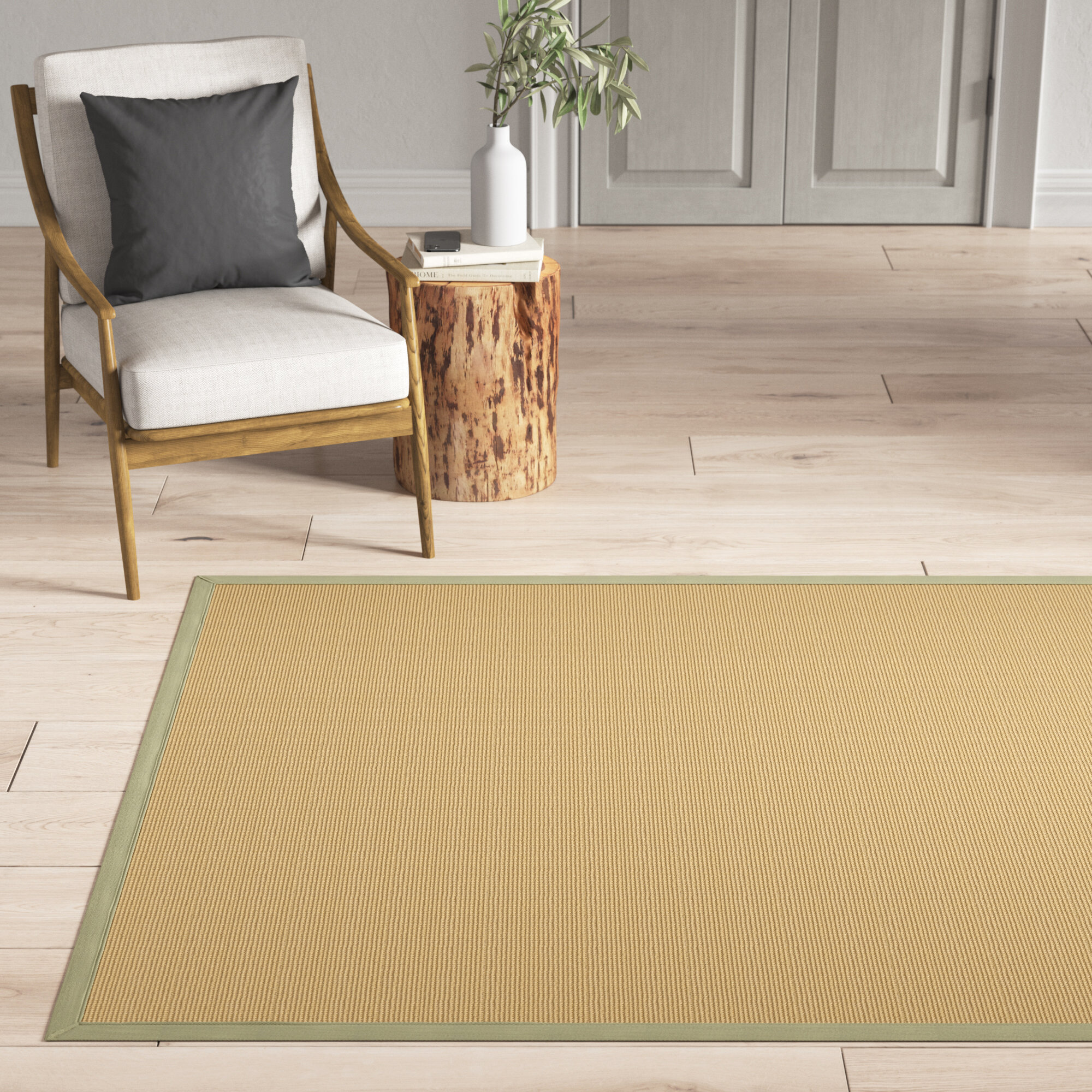 Fernleaf Essie Linen/Sage Area Rug u0026 Reviews | Wayfair.co.uk
