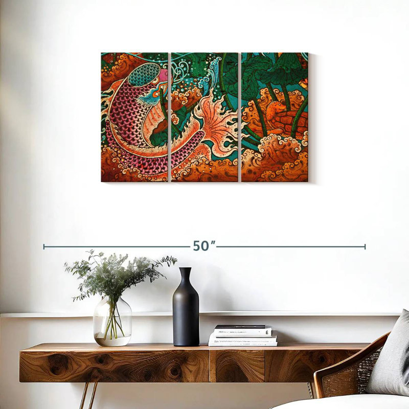 Thai Temple Fish, 20" H x 33" W