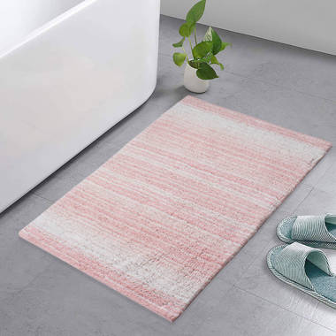 Pink Bathroom Rugs Non Slip Small Bath Mat For Bathroom Coral Pink