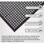 Tapis de sol polyvalent en caoutchouc anti-fatigue avec trous de drain Aderholt-437147852