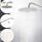10" Brushed Nickel Shower Head Definite - Rain And Portable Handheld Unit-125221904