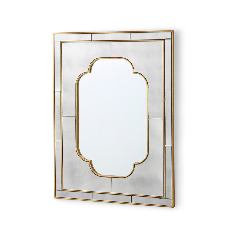 Cassia Rectangle Beveled Wall Mirror, 46" x 35"