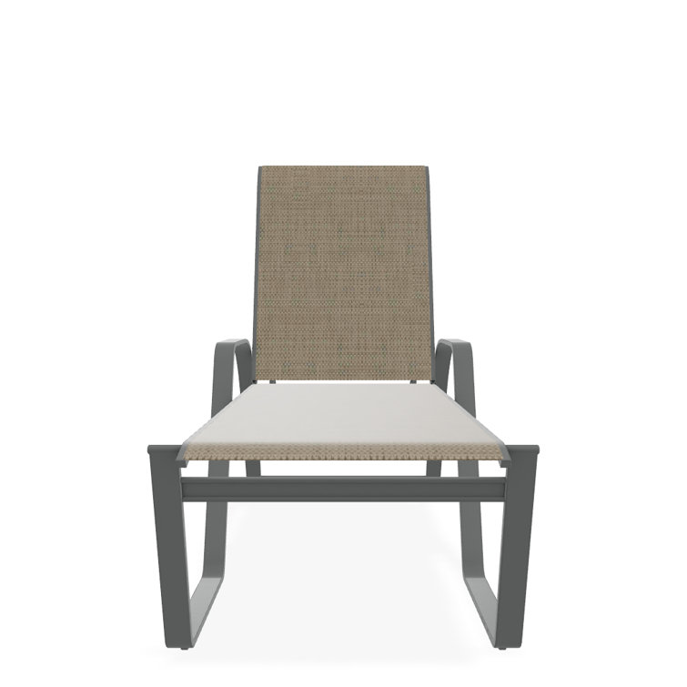 Holna Outdoor Rust-Resistant Metal Chaise Lounge
