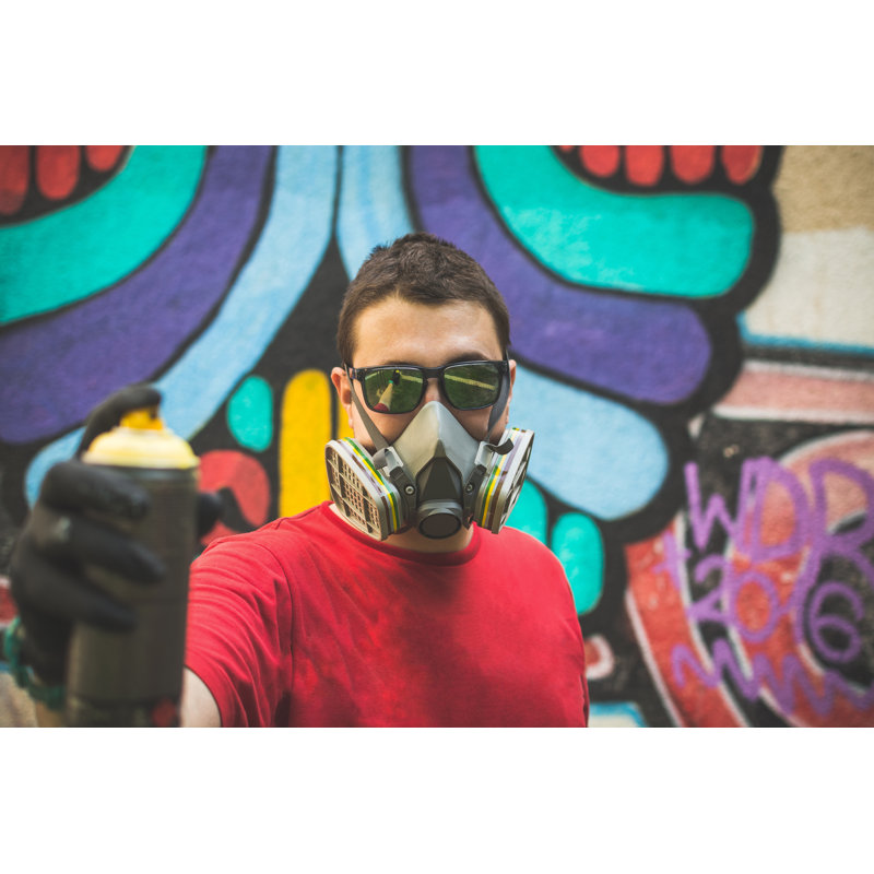 Graffiti Artist - Wrapped Canvas Print, 20cm H x 30cm W x 3.8cm D
