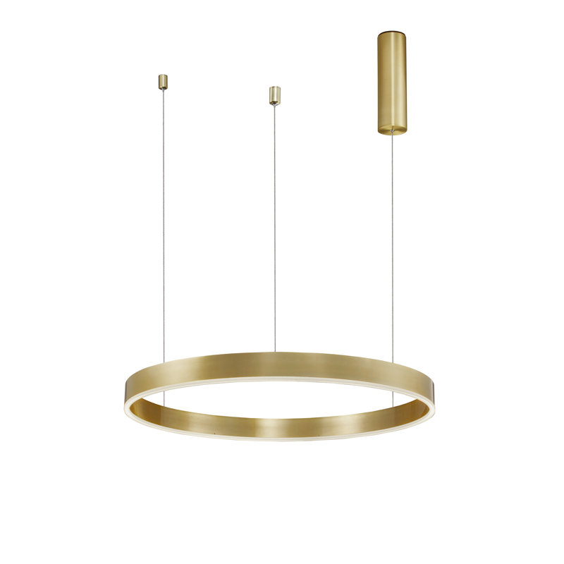 1 - Light LED Single Pendant, Gold, 5.5cm H x 60cm W x 60cm D