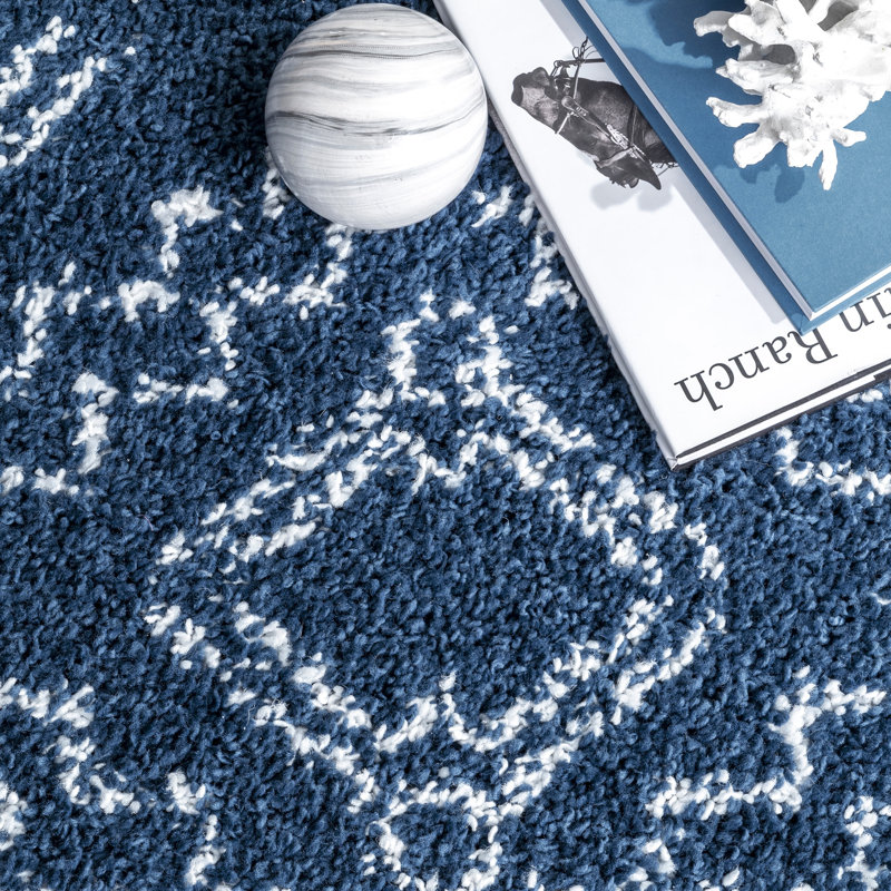 Tapis à poil long Armaghan Tribal, Carré 4 pi