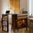 40.94"Retro Solid Wood Telescopic Bar Table