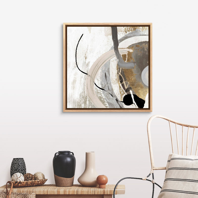 Tangled II, reproduction d'art sur toile, Toile avec cadre flottant, H 31,25 po x l 31,25 po, Naturel