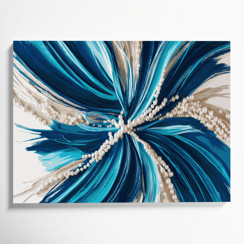 Art mural sur toile Lyrical Abstraction 13, H 16 po x l 20 po