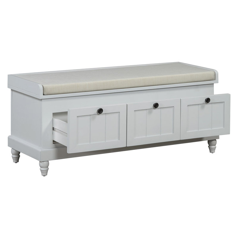 Arulappu Storage Bench, Light Gray
