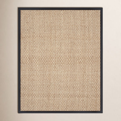 Natural Black Seagrass Rug