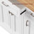 54inch Large Kitchen Island with Rubber Wood Drop Leaf, Embossed Texture Rolling Kitchen Cart on 4 Wheels with 4 Doors and 3 Drawers, Kitchen Island with Storage for Kitchen, Dining Room-129761743