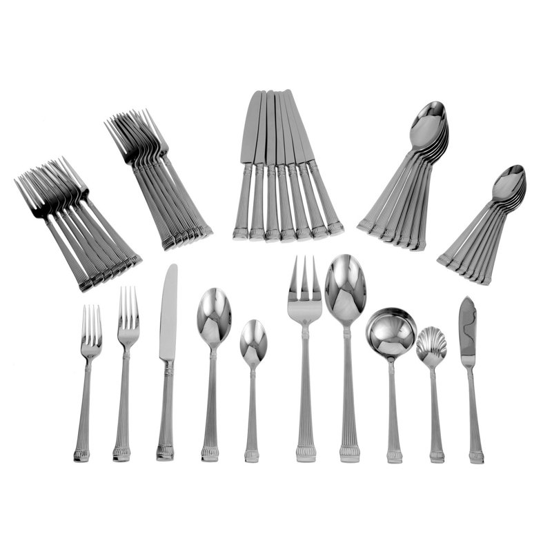 Girasole 45 - Piece Stainless Steel Flatware Set - Service for 8