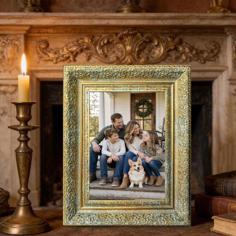 Cadre photo simple antique 3 pièces 11 "x 14" doré antique, Antique Gold, 3, 11" W x 14" H