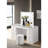 1pc Glam Makeup Vanity Table Glass Top 9 Drawers Knobs Wooden Bedroom Furniture-460007682