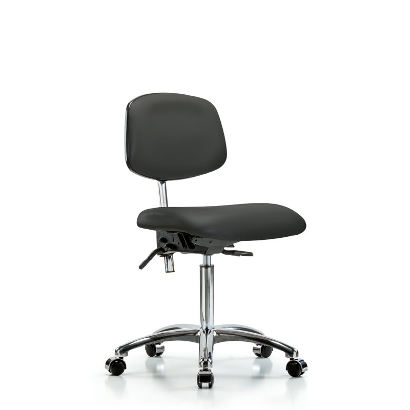 Chaise de travail Mia, Roulettes, Anthracite, Inclus