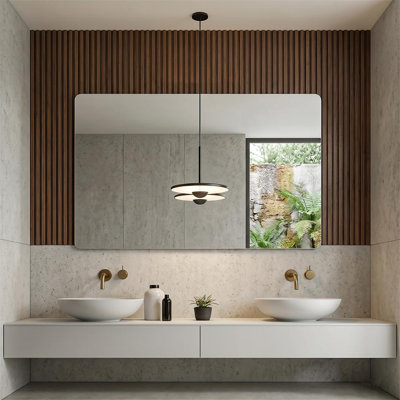 Miroir de salle de bain mural sans cadre HD
