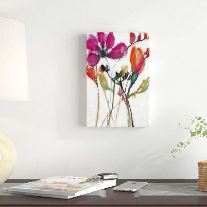 Vivid Arrangement II, peinture sur toile, H 12 po x l 8 po