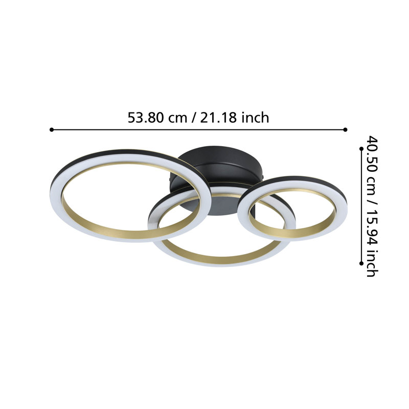 Makela Plastic LED Semi Flush Mount