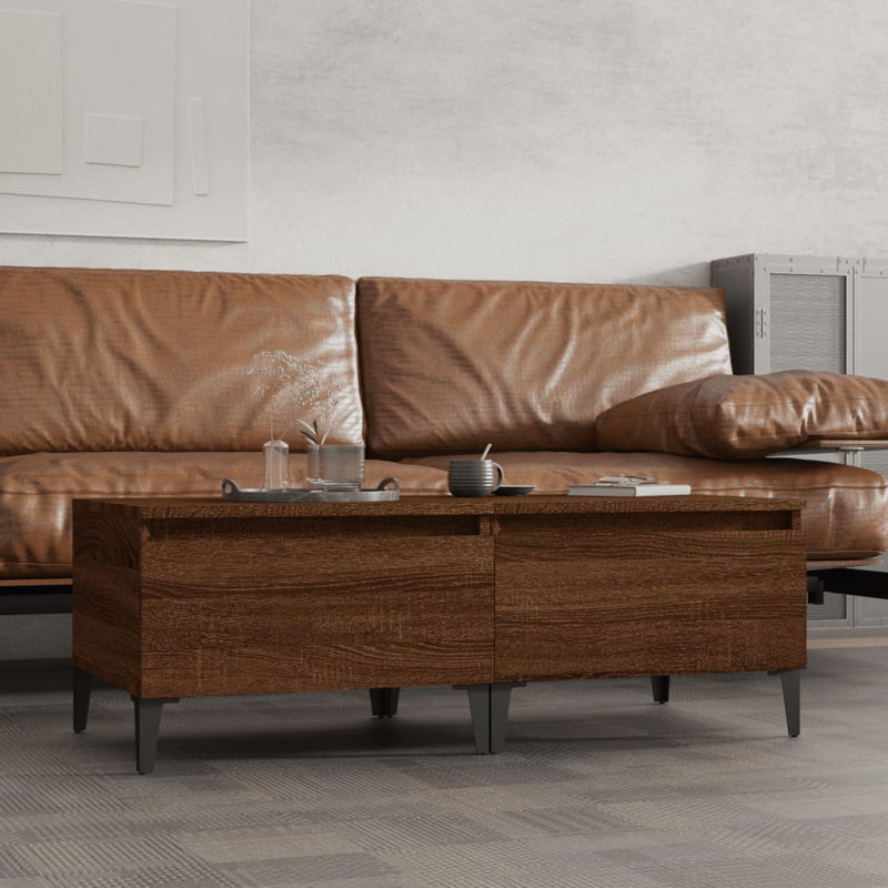 Leefke Side Table Set, Brown Oak
