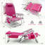 2 pièces chaise de plage pliante en aluminium pour adulte avec sac de rangement-217098115