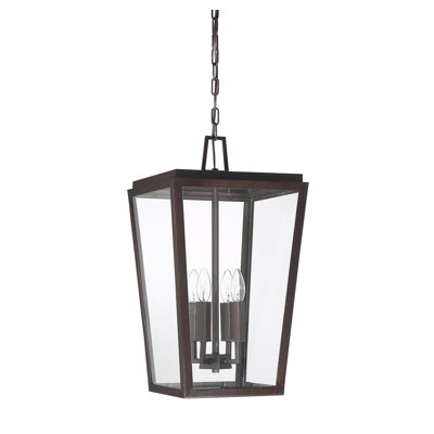 Savoy House Milton 4-Light Outdoor Hanging Lantern in English Bronze