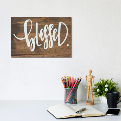 Blessed 1 Piece Wrapped Canvas Wall Art