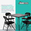  5 Piece Folding Vinyl Tables and Chairs for Home Use and Indoor Spaces